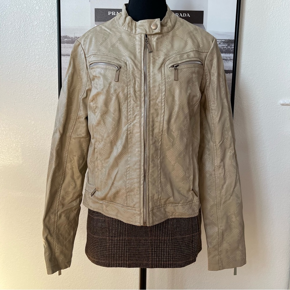 JouJou faux leather snake print jacket